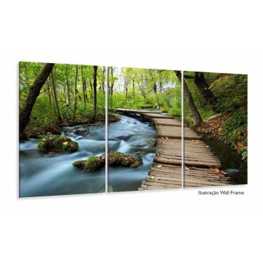 Imagem de Quadros Decorativos Paisagem Linda Hd 120x60 3 peças em Teci