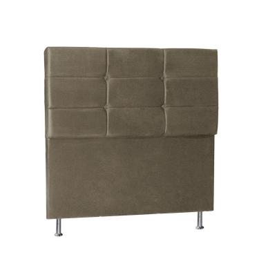 Imagem de Cabeceira Casal 1,40m Toquio Suede Bege Dal Poz Estofados