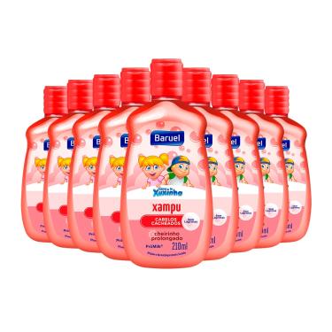 Imagem de Shampoo Baruel Turma da Xuxinha Cacheados Pró Milk Cheirinho Prolongado Testado 210ml (Kit com 9)