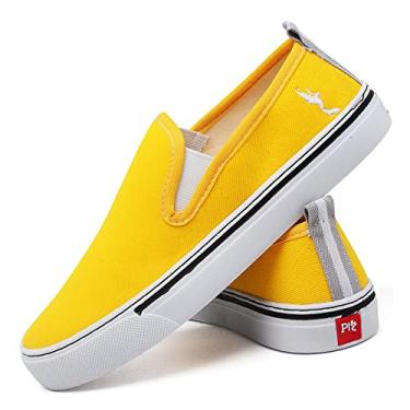 Imagem de Tenis Feminino Slip Calce Facil Original Polo Blu Confort Cor:Amarelo;Tamanho:38;Genero:Feminino