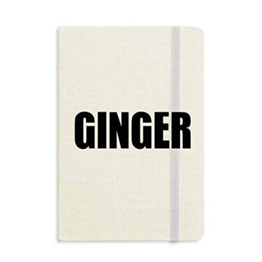 Imagem de Caderno de gengibre com nome vegetal capa dura diário clássico A5 presente