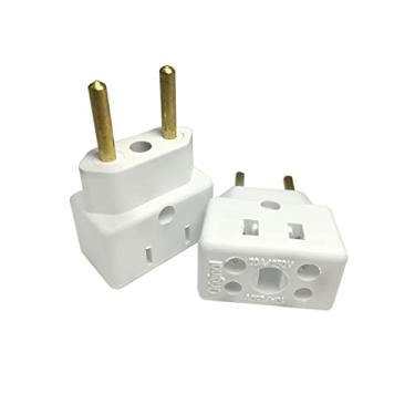 Imagem de Kit 3x Adaptador Tomada Benjamin 10A 20A Pino Grosso Bivolt