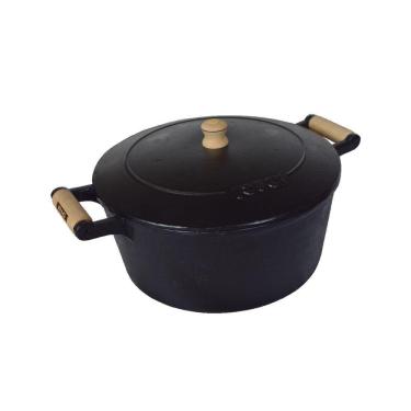 Imagem de Caçarola de Ferro 2 Alças Com Tampa de Ferro - 1,8 lt