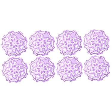 Imagem de Housoutil 8 Peças Chá Perfumado Filtros Aromáticos Para Mictório Desodorante De Mictório Para Mictório Telas De Mictório Toalete Enzima Almofada De Incenso Cara Roxo