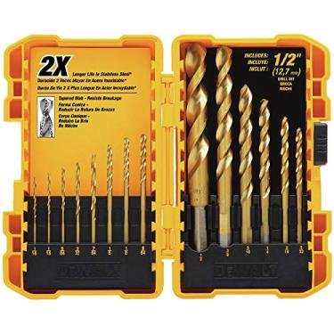 Imagem de Kit de brocas DEWALT DW1341, 14 peças