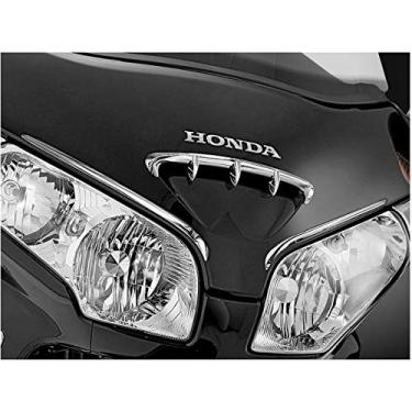 Imagem de Kuryakyn 7322 Acessório de realce de motocicleta: acabamento de concha de carenagem para motocicletas 2001-10 Honda Gold Wing GL1800, cromado