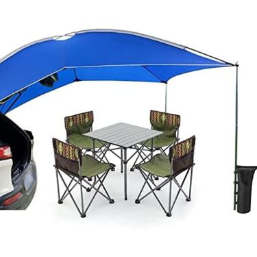 Imagem de Tenda traseira portátil para carro Tenda lateral para carro Acampamento ao ar livre Guarda-sol à prova de chuva para várias pessoas Pergola SUV Porta traseira Tenda Toldo Sun Shleter para ca