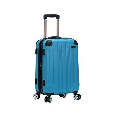 Imagem de Rockland London Mala rígida com rodinhas giratórias, Turquesa, Carry-On 20-Inch, London Hardside Spinner Bagagem com Rodas