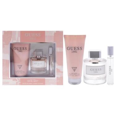 Imagem de Guess Conjunto de 3 peças 1981 Los Angeles EDT Spray, EDT Spray, 14,2 g, loção corporal 198 g