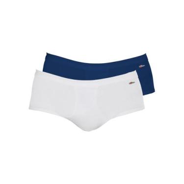 Imagem de Kit com 2 Cuecas Slip Zorba com Abertura 185 Colorido, Branco, GG