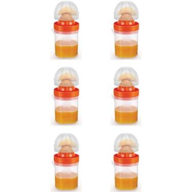 Imagem de Kit 6 Espremedores De Laranja Portátil 510ml C/Tampa-Nitron