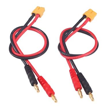 Imagem de OliYin 2pcs Female XT60 to 4.0 Banana Plug RC Battery Charge Cable 14awg Silicone Wire 30cm 11.8inch (Pack of 2)