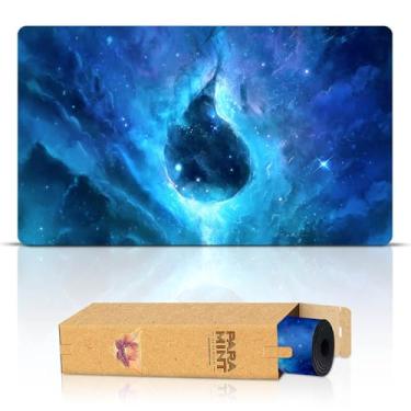 Imagem de Paramint Island Ethereal Mana (Stitched) - MTG Playmat - Compatible with Magic The Gathering Playmat - Play MTG, YuGiOh, TCG - Original Play Mat Art Designs & Accessories