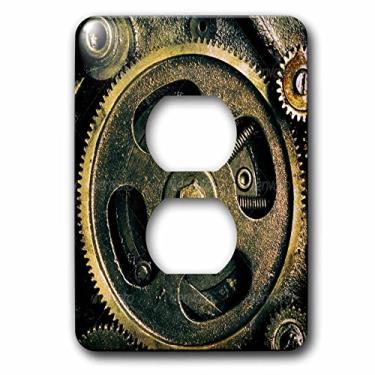 Imagem de 3dRose lsp_167128_6 Engrenagens Steam Punk em bronze, aparência realista, capa de saída de arte divertida