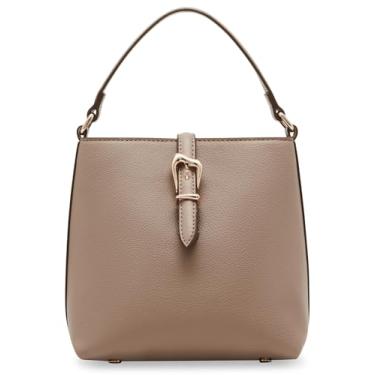 Imagem de Anne Klein Bolsa balde com fivela esculpida, trufa