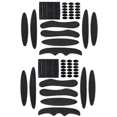 Imagem de PAXLamb Kit de enchimento de capacete de substituição de bicicleta conjunto de almofadas de espuma universal para capacete de motocicleta Capacete (Preto 54 peças)