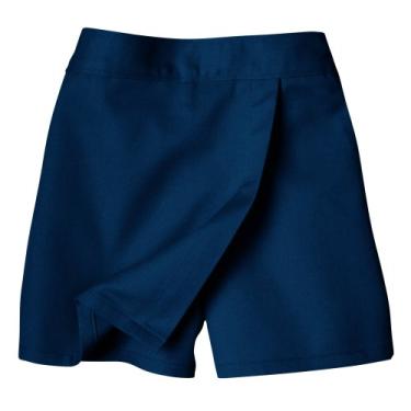 Imagem de Dickies Saia de cintura sintética para meninas, Azul-marinho escuro, 6X