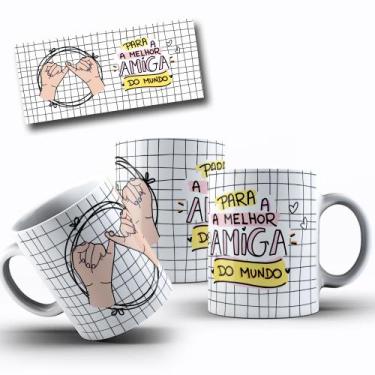 Imagem de Caneca Branca Amigas Amizades Mod.3 - Alabama Stamp