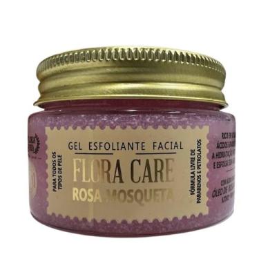 Imagem de Gel facial esfoliante de rosa mosqueta- 120ml - flora pura