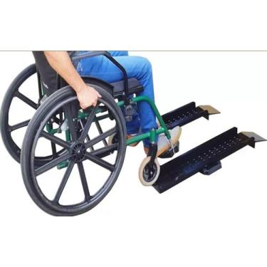 Imagem de Rampa Degrau Para Cadeira De Rodas 2 Pç Mod: Rda 750/165 Ac - Metal Ro