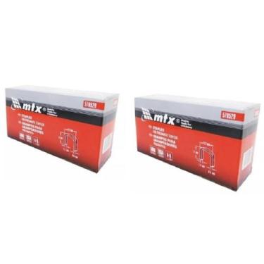 Imagem de Grampos para grampeadores pneumatico 6 mm 2 caixas 10.000 grampos Mtx