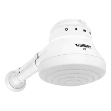 Imagem de Chuveiro Elétrico Faminho 4T 6800W 220V com Braço - Branco - FAME