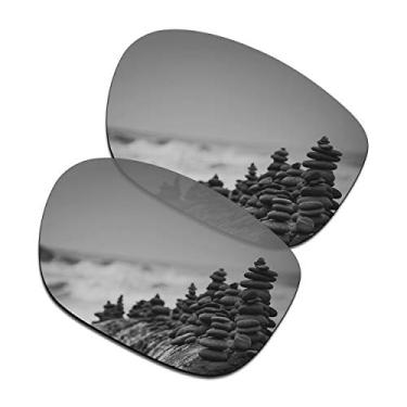 Imagem de SmartVLT Lentes de substituição femininas de titânio prata para óculos de sol Oakley LBD OO9193