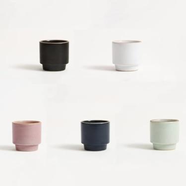 Imagem de Conjunto de 5 copos de porcelana de cerâmica tradicional coreana, para saquê, soju, shots, decorativo, licor, chá, cerâmica porcelana copo de caneca de tamanho pequeno, ideal para presente