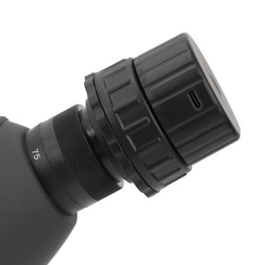 Imagem de Câmera de telescópio WiFi, gravação de vídeo de 1080P e fotos de 2MP para lunetas de 25 mm a 50 mm, controle por aplicativo, para astrofotografia,planetário,observação de pássaros