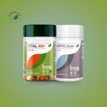 Imagem de Vitamina vital 40 1400 mg 30 caps  articula 400mg 30 caps - Inova Vit