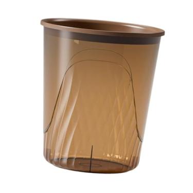 Imagem de WeiLaiKeQi Lixeira Lixeira Simples Lixeira Doméstica Lixeira Decorativa Lixeira para Lavanderia Interna Quarto Sala de Estar, Castanho Claro