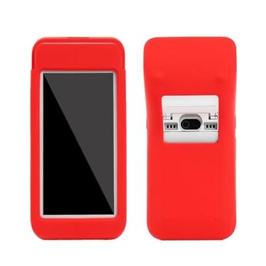 Imagem de AudioPartner Capa protetora de silicone macio antiqueda durável para terminal POS portátil Pax A920 Pro (vermelho)