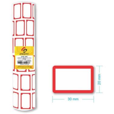 Imagem de Etiqueta para Preço GR-1 30X20MM - Pacote com 6 Rolos (225 Etiquetas C