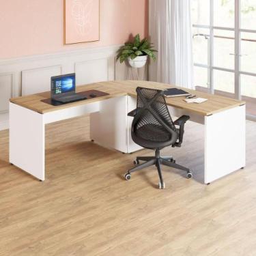 Imagem de Mesa L Escritório 190cm x 70cm Pés Painel F5 Office - F5 Office G, Mac