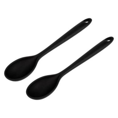 Imagem de Kit Duas Colheres Profissional 36cm Preta Weck