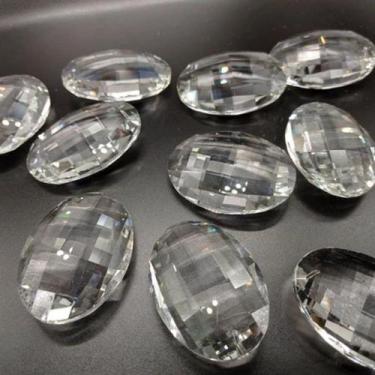 Imagem de Pedra de Cristal Lapidada Redonda  50 Peças para Lustre/Pêndulos - Gen