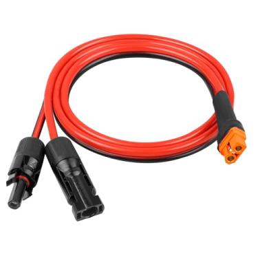 Imagem de Cabo de extensão solar de 10 AWG para XT60i 3 6 10 35 50 75 100 pés Conector de cabo adaptador resistente XT60i para estação de energia portátil, painel solar, trailer, bateria, aplicações de energia