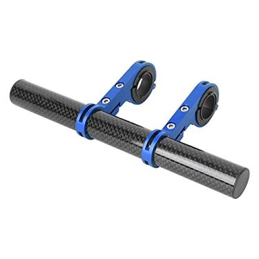 Imagem de Bicicleta de Extensão Multifuncional Tabela de Tabela Suporta de Lanterna de Lanterna de Lanterna de Carbono CLAMPBLUE DUPLO (Azul)