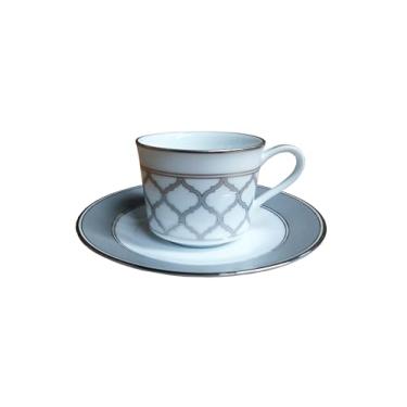 Imagem de Jogo de xícaras de café em porcelana da marca japonesa Noritake. Composto por 6 xícaras e 6 pires.
