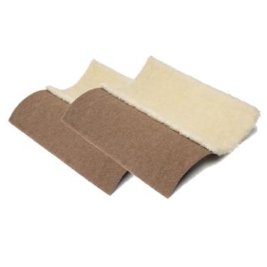 Imagem de Cama Arranhador Onda de Carpete E Pelúcia Para Gato KIT com 2 unidades (Bege)