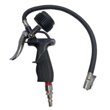 Imagem de Bico para encher e calibrar pneus com Manômetro 1112 BOZZA