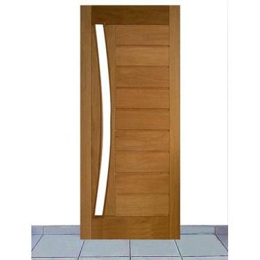 Imagem de Porta de Entrada Maciça Pivotante Mexicana Horizontal para Vidro Arco 