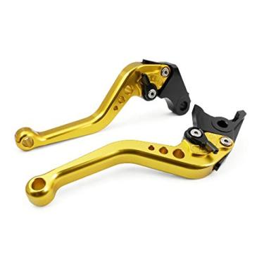 Imagem de Alavancas de embreagem de freio curto para Ninja 250R 08-12, Ninja300R Z300 13-18, Ninja 400 Z400 2018-2020, Z250/SL 16-17, Z125 pro 2017-2020, KLX125/D-TRACKER11111111111111125 15 10-16,KLX250/D-TRACKER 08-16,KLX150S 09-13,Ninja125 2019,Versys300X 17-20-Ouro