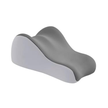 Imagem de IEUDNS Travesseiro de cunha para cama, posição deitada, multiuso, massagem de bruços, travesseiro para assistir filmes, dormir de lado, casa, Rosa