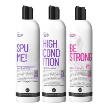 Imagem de Kit Shampoo Spume, High Cond e Be Strong Curly Care