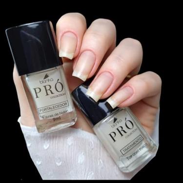 Imagem de Kit Blindagem de Unhas Blanka - Base FIbras de Nylon 9ml + Top Coat Fosco Nivelador 9ml