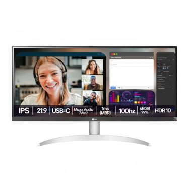 Imagem de Monitor Ultrawide LG 29" FHD 100Hz IPS 1ms DP HDMI USB-C Maxx Audio - 29WQ600B