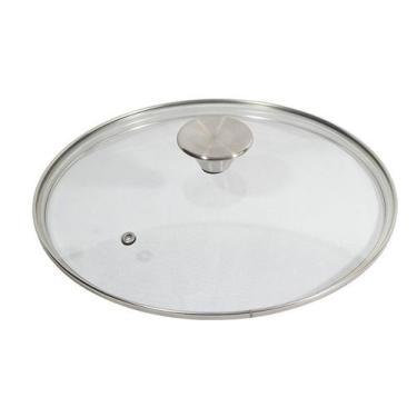 Imagem de Tampa de Vidro Temperado N18 Com Pomel Inox - Gastrobel