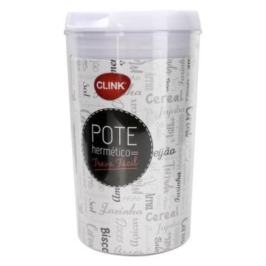 Imagem de Potes Tampa Hermética p/ Vedação de Alimentos Acrílico - Clink