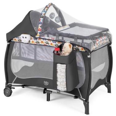 Imagem de Pacote 4 em 1 Bassinet Crib BABY JOY e Play Pink para menina